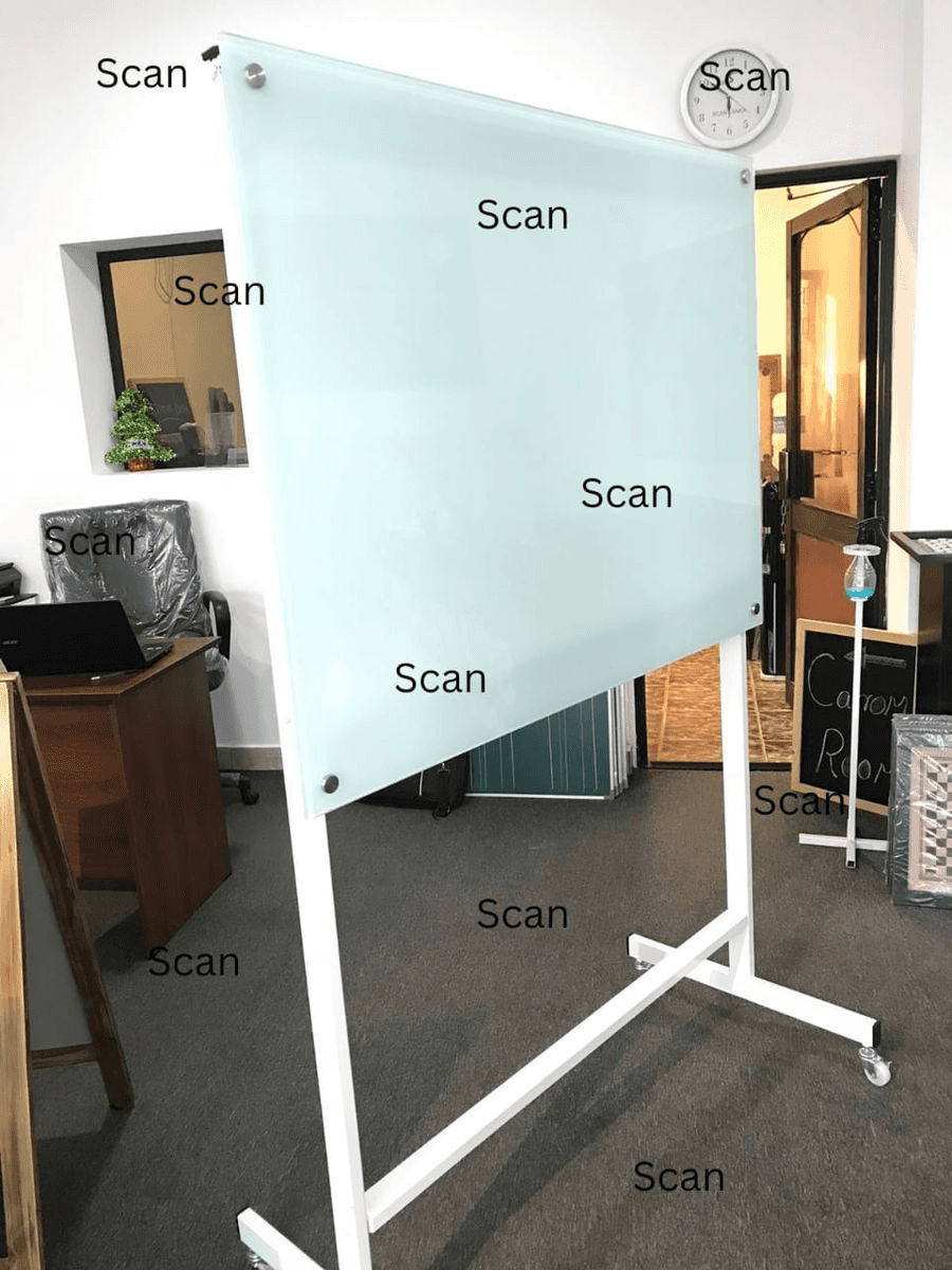 Glass Board with stand