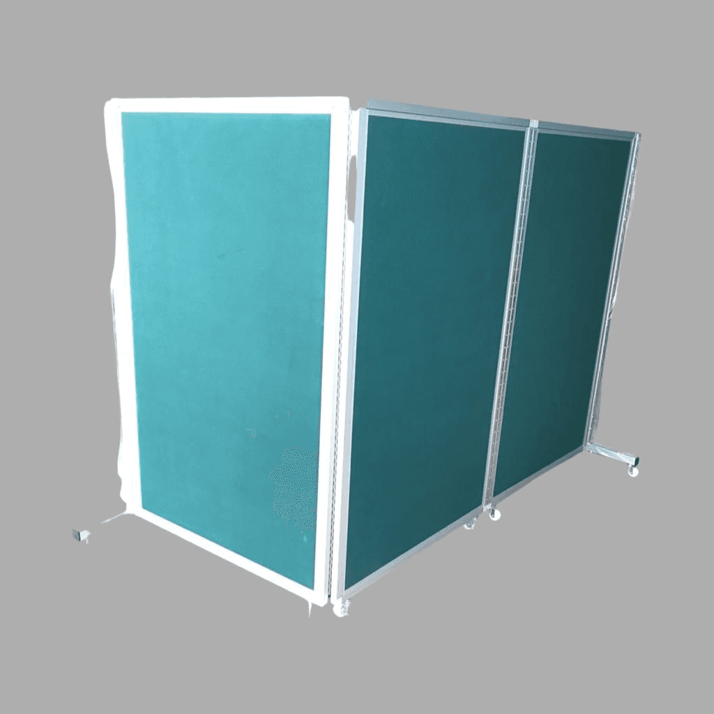 Mobile Partition Double Sided Notice Board 5 x 3ft ( 3 Panels )