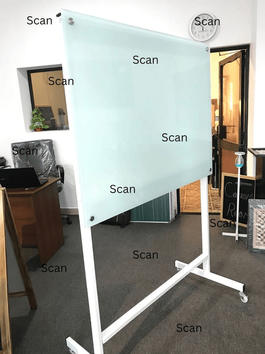 Glass Board with stand