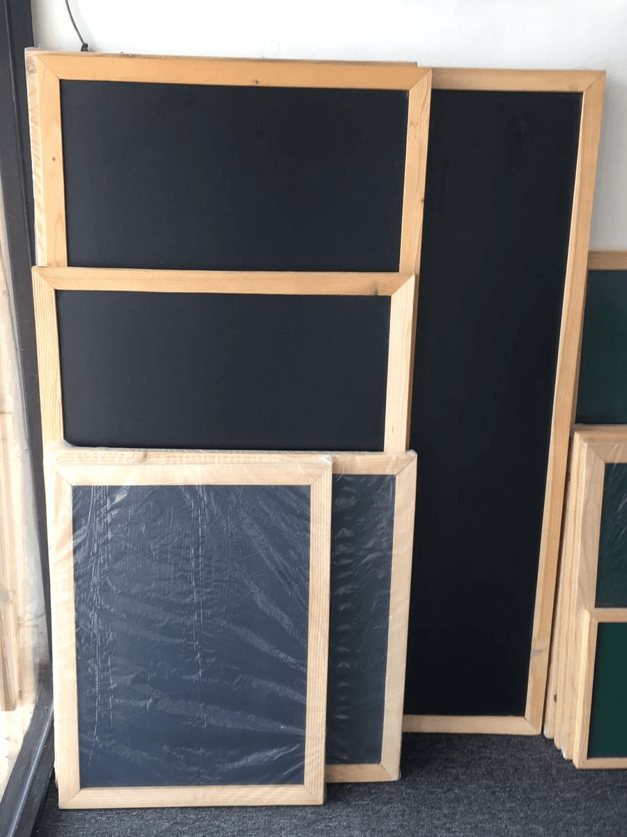 Scan Black Board Wooden Frame